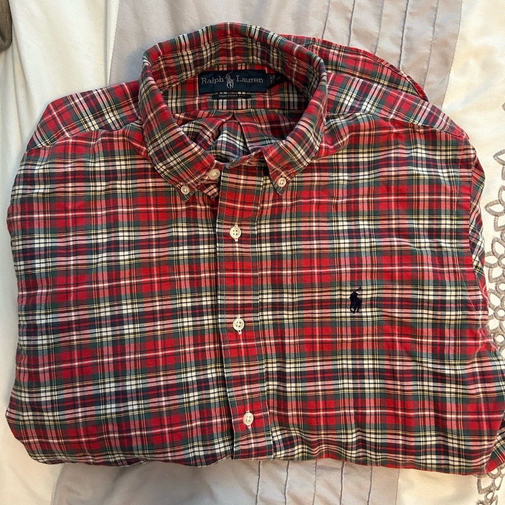 Men’s plaid Ralph Lauren button up